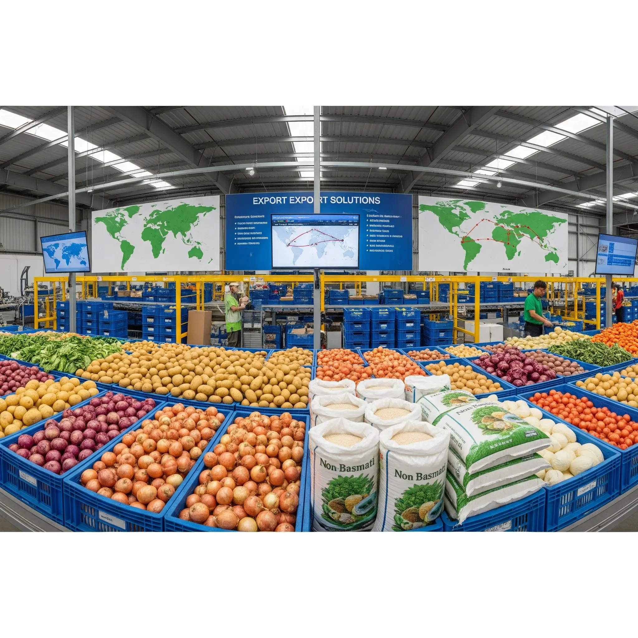 Shuvendu Saha team working on agro export operations